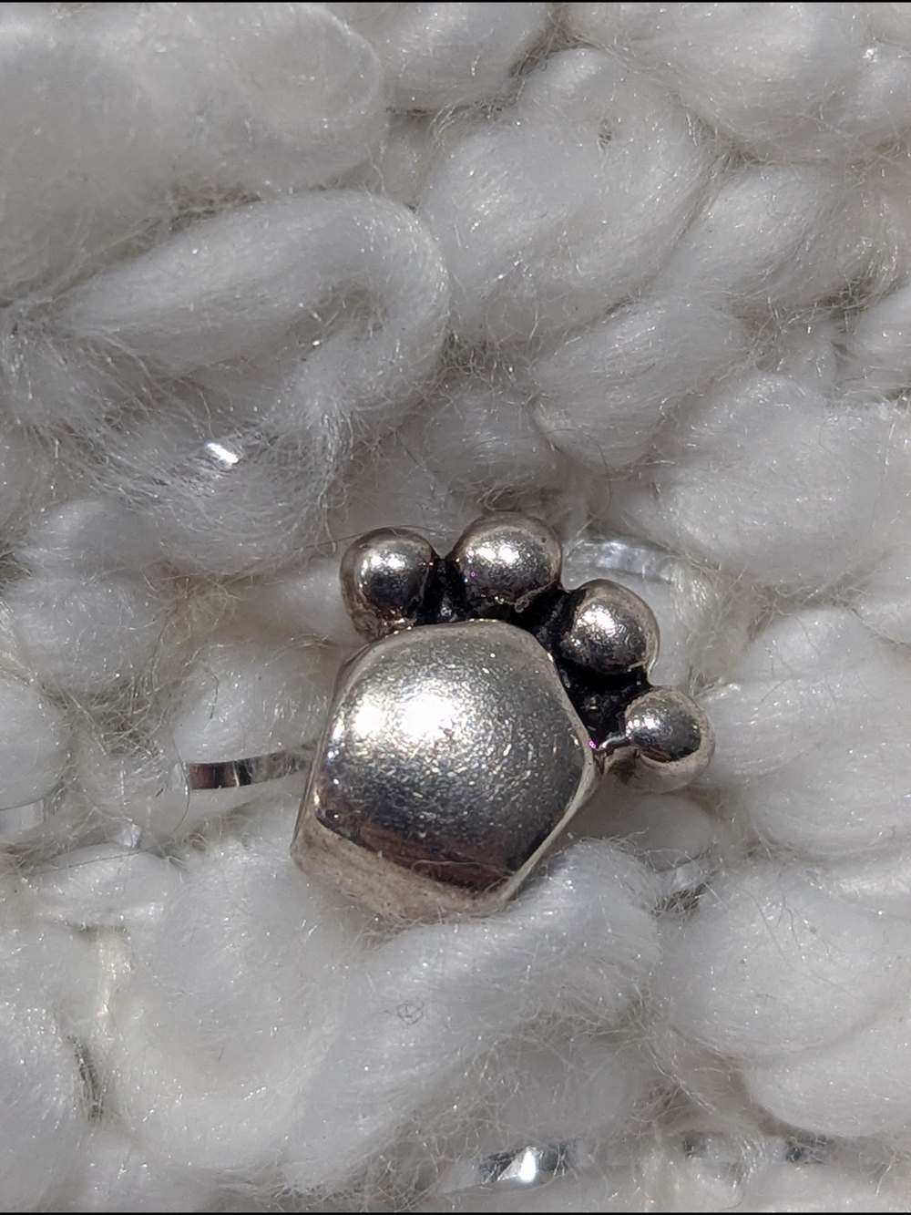 Authentic Chamilia 925 Sterling Silver Paw Charm